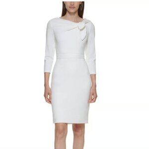 Calvin Klein White Sheath Dress